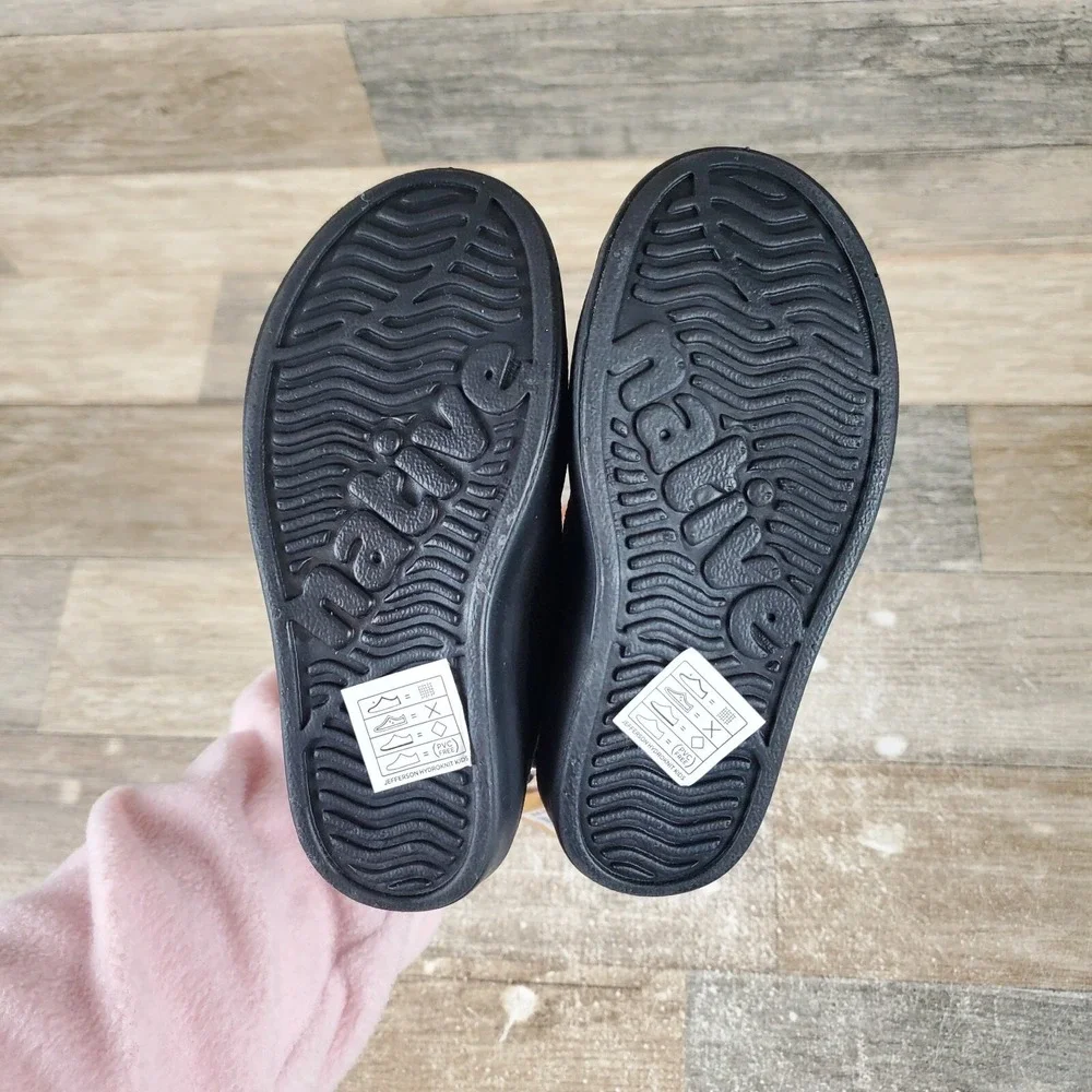 Native Jefferson Hydroknit Girls Boots Sz 7 Black Waterproof Round Toe‎ Pull On
